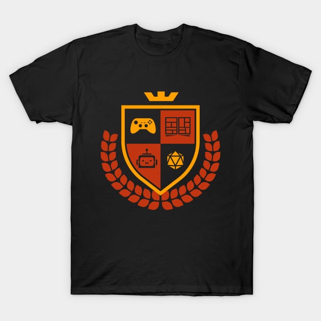 Geek University Shield T-Shirt by Zainmo